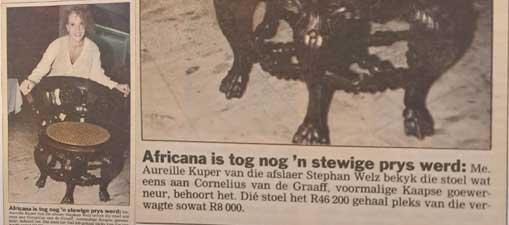 Ariella Kuper in Die Burger at fine art auction house stephan weiz and co