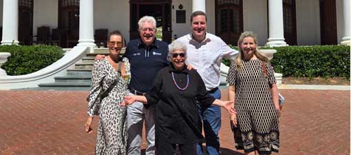 Ariella Kuper auctioneer standing outside Grooteschuur